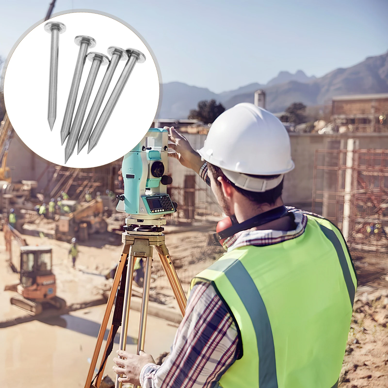 

5 шт., барьерные колья для теста ногтей, дорожные шпильки из нержавеющей стали, сверхмощные гвозди, барьеры для ландшафтного дизайна из нержавеющей стали