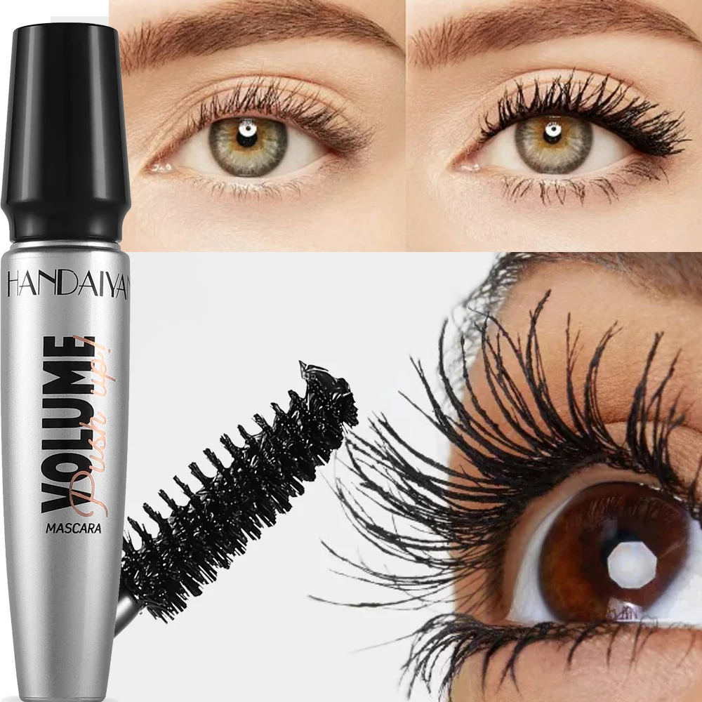 Volumizing Mascara Waterproof Stain-proof Natural Mascara 4D Curling Thick Lasting Eyelash Black Quick Drying Women Eyes Makeup