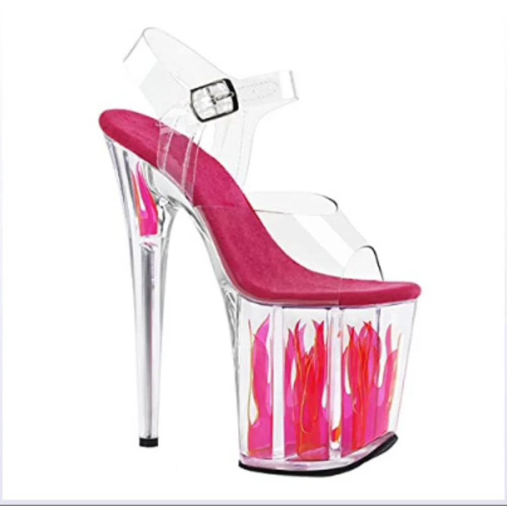 

Летние водонепроницаемые платформенные босоножки на высоте 20 см для женщин, сексуальные сандалии для выступлений в ночных клубах и на сцене.