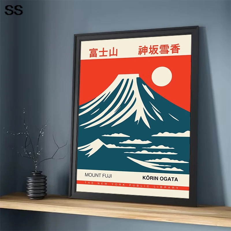 

Vintage Culture of Japan Posters and Prints Canvas Painting Nature Mount Fuji Japanese Exhibition Wall Art Decor for Room Gift