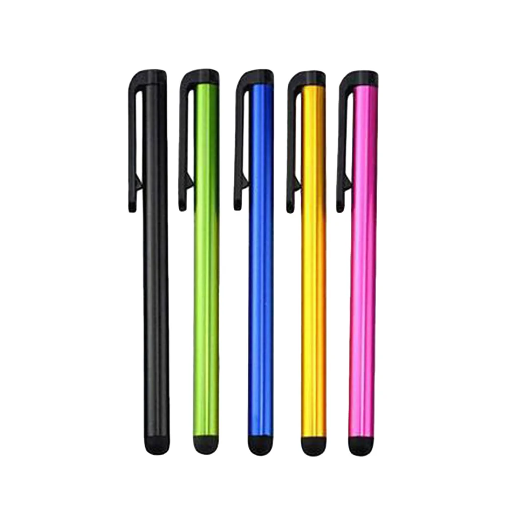 

5pcs Capacitive Stylus Screen 9.7 12.9 Inch Pro Compatible Rubber Tip Metal Body Smooth Writing Drawing Tool For