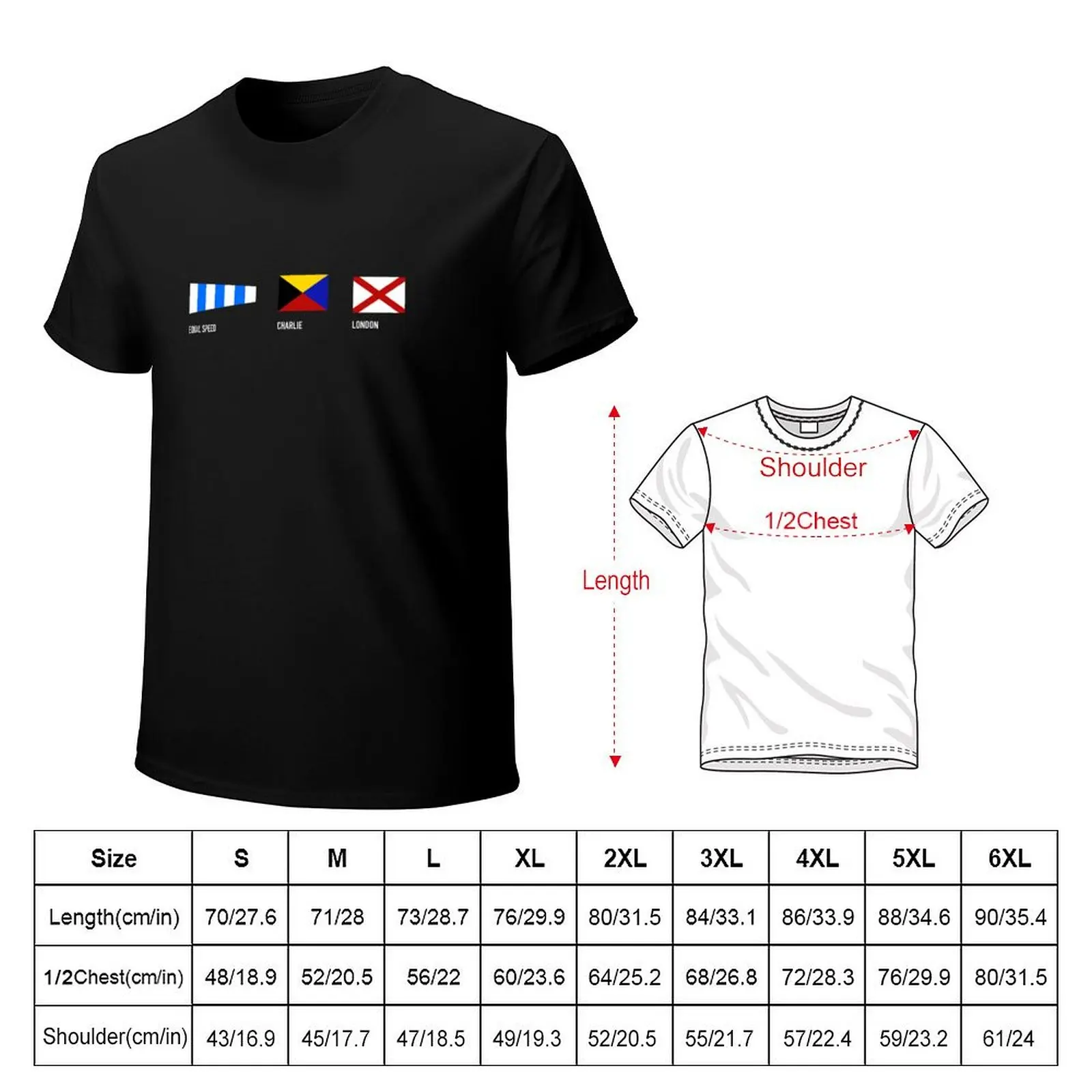 EQUAL SPEED, CHARLIE, LONDON T-Shirt customizeds oversized men t shirts