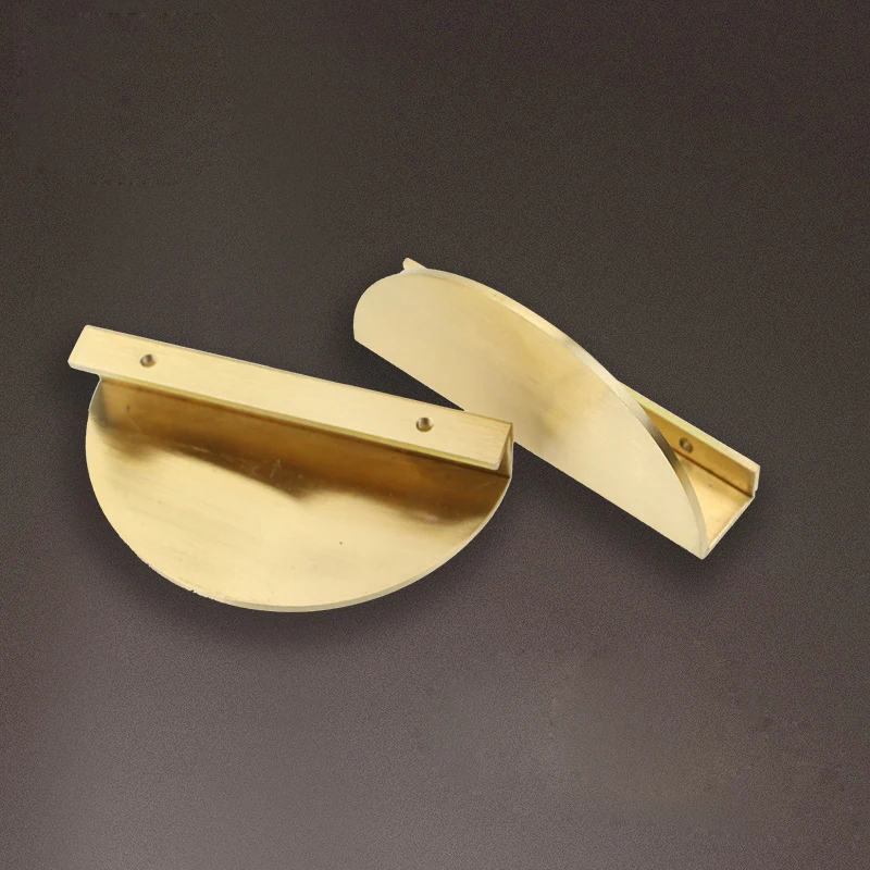 

Semi-Circular Copper Handle Pop Chinese Solid Wood Furniture Door Knobs Nordic Simple Wardrobe
