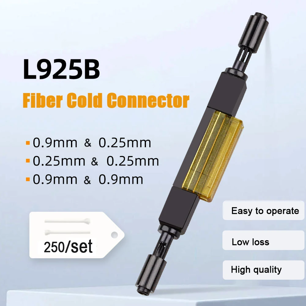 

50Pcs L925B Fiber Optic Mechanical Splicer Cold Fast Connector for Drop Cable Optic Assembly Optical Fiber Splice