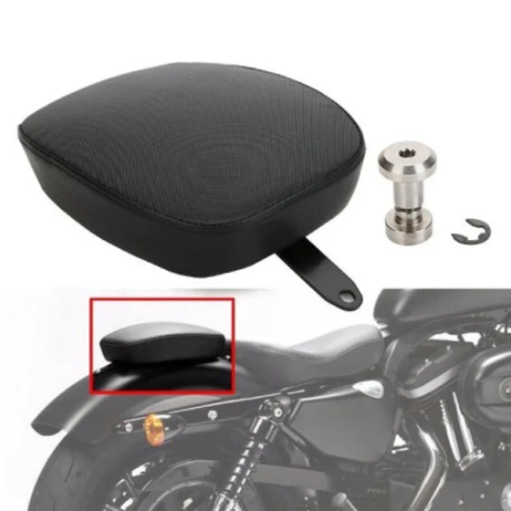 Motocykl czarny tylny fotel pasażera skórzane siedzenie dla 2010-2015 Harley Sportster Forty Eight XL1200X 1200V 72 48