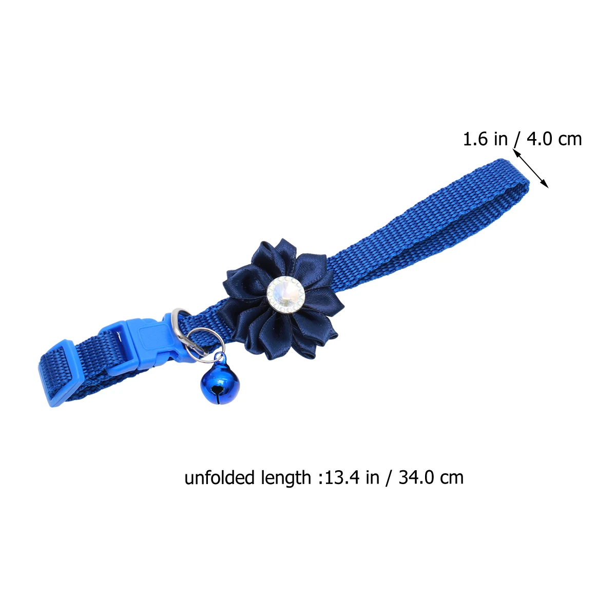 

Flower Bell Pet Collar Elegant Adjustable Necklace for Cats Small Size Bowknot Design Pet Supply Cat Accessory