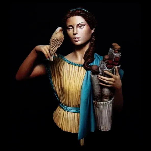 

1 /12 Resin bust model kits figure colorless and self-assembled A-2123