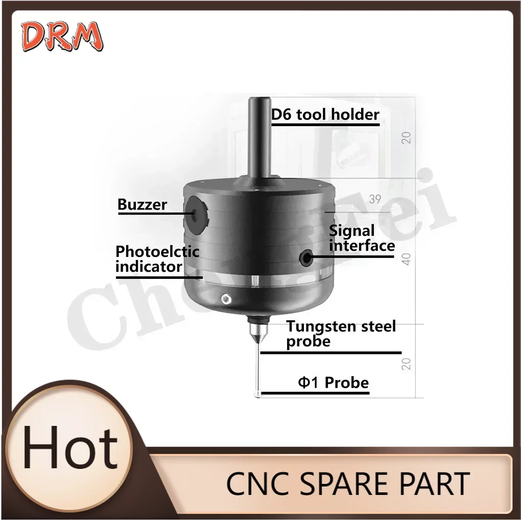 

CNC industrial latest V5 V6 0.005μm 3D Touch Probe edge finder probe compatible with mach3 and grbl to find the center desktop