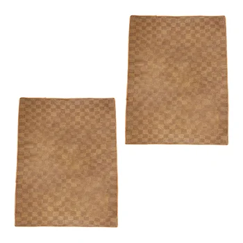 애완견 쿨링 강아지 고양이 바닥 패드, 여름 수면 용품, 실내 쿠션, 라탄 직조, 2 개 