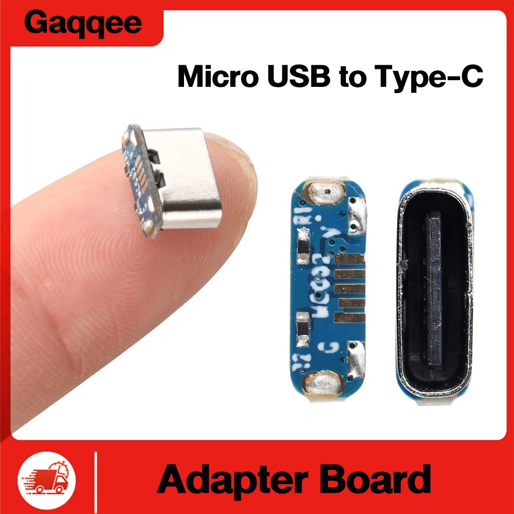 

Adapter Board Micro USB to Type-C Converter Module Charging and Data Transfer DIY Modification Accessory