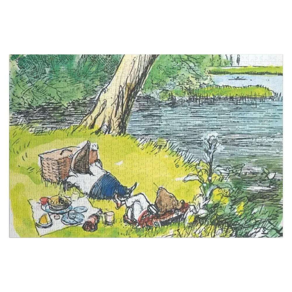 

Mole and Rat at the River Bank Jigsaw Puzzle Personalised Jigsaw Jigsaw Custom Christmas Toys For Children Puzzle