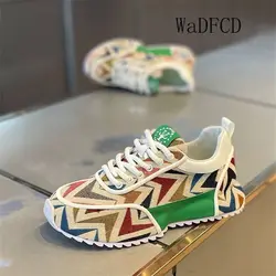 Chunky Sneaker Plus Size 45 46 47 48 Men Designer Shoes Fashion Casual Leather Mesh Breathable Increased Internal Platform Shoes