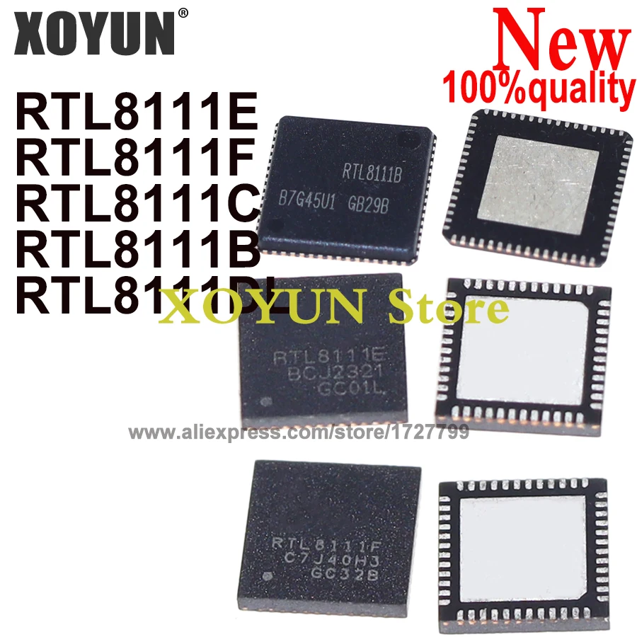 2pcs 100% New RTL8111E RTL8111F RTL8111C RTL8111B RTL8111DL QFN