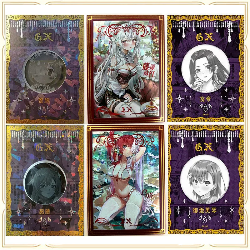 

Anime Goddess Story EX GX ZX Sexy Card Uta Fujiwara No Mokou Reimu Rem Mikoto Toys for Boys Collection Christmas Birthday Gifts