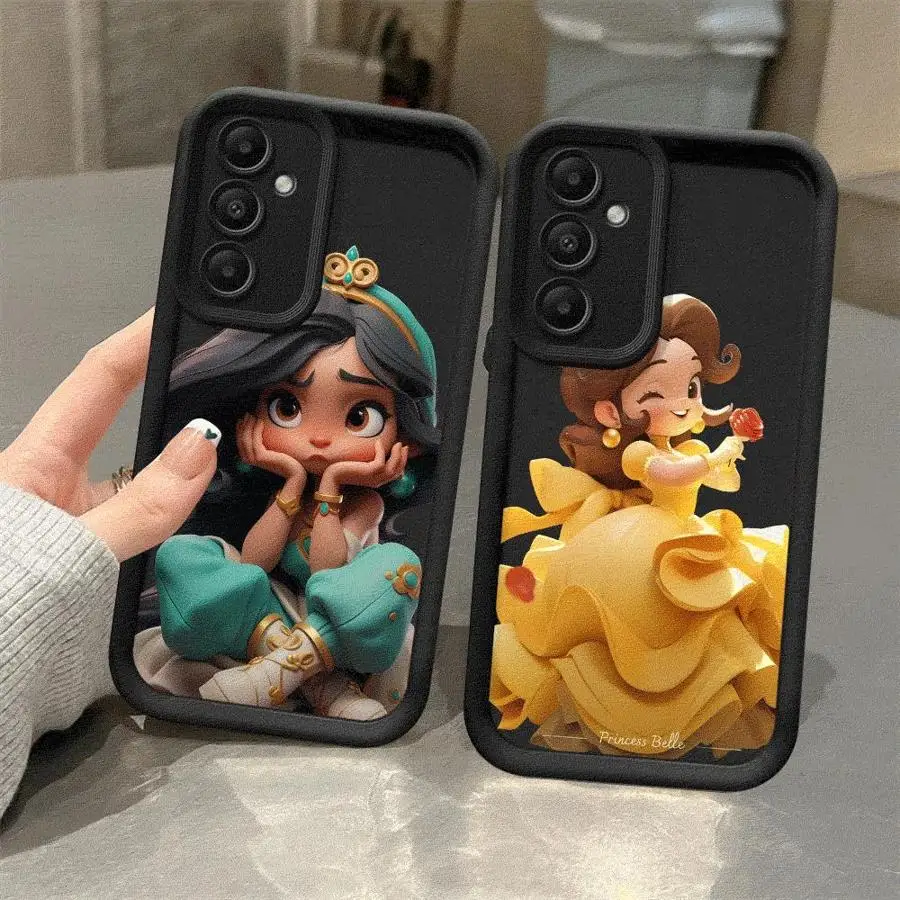 Case for Samsung A54 A52 A14 A53 A12 A13 A23 A71 A34 A51 A13 A33 A15 A32 A22 A55 A24 Silicone Phone Case Princess Bella Disney