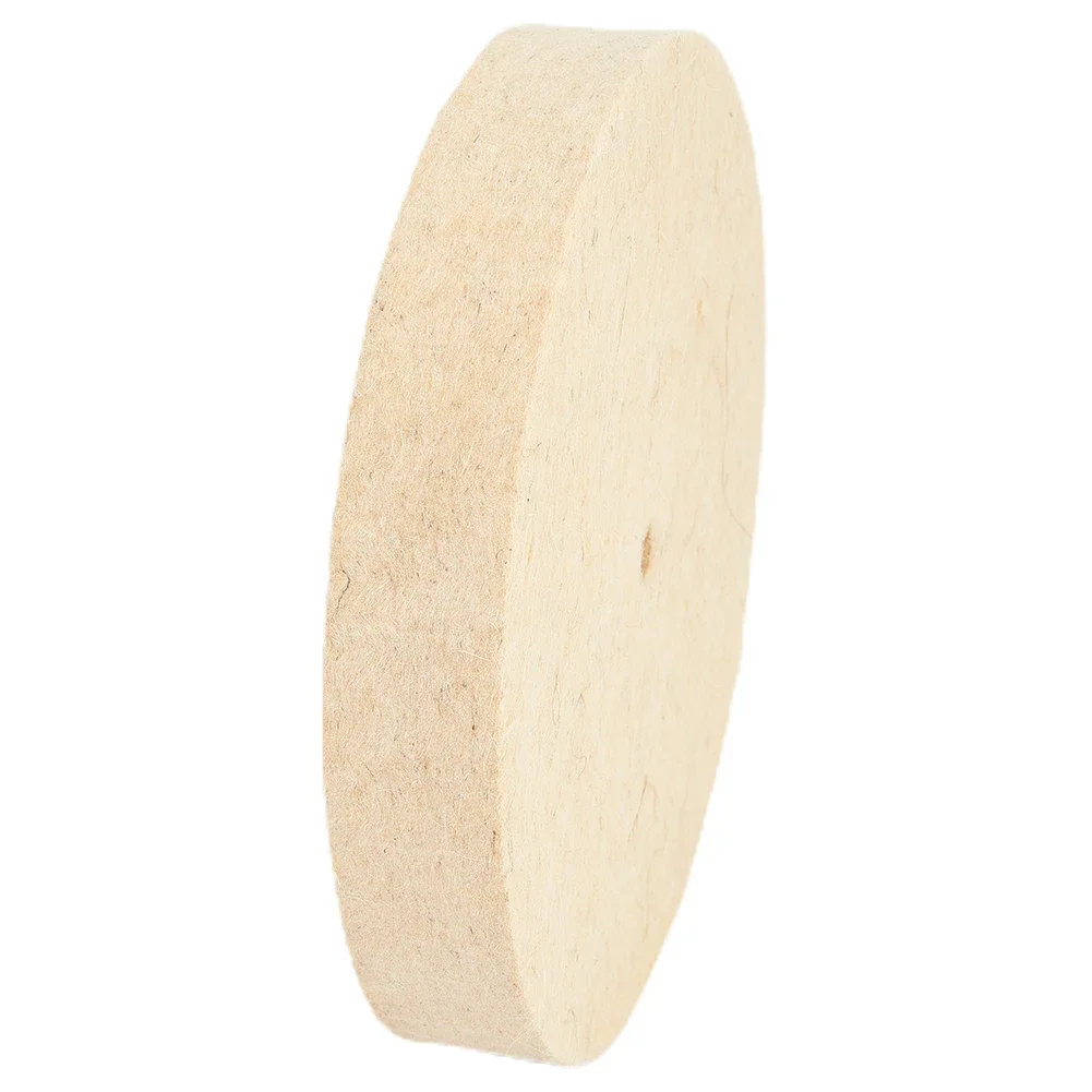 

For Rotary Tool Polishing Wheel Wool Felt Polisher Buffing Pad Disc Beige 25mm 150mm Practical New High quality