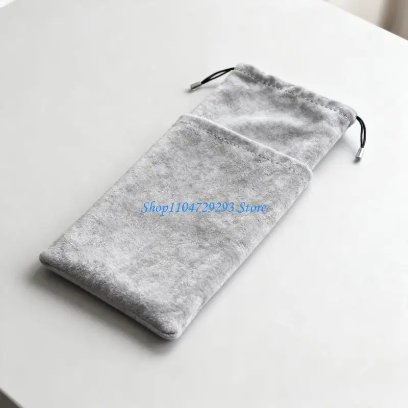 Y2GD Double Side Plush Accessories Bag Modern Design Easy Carry Storage Case