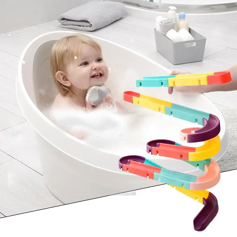 Toddler Shower Slide Toy Toddler Bathing Creative Wall Slide Toy Boys Girls Enjoy Water Playing Preschoolers Shower Toys For