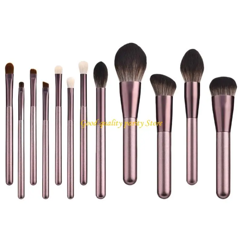 ชุดแปรงเครื่องสำอาง M4ya 12 pcs พร้อมถุงเก็บชุดแต่งหน้าชุดแปรงอายแชโดว์