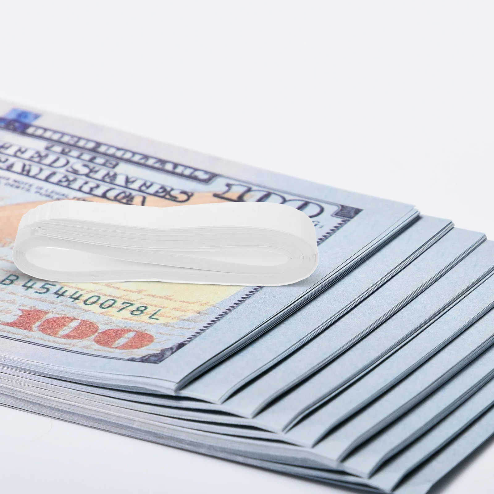 40pcs Money Cash Paper Bands For Cash Organizer Currency Straps Wrapping Bills Supermarkets Banks Insurance Box Use