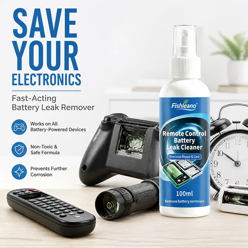 100ml Battery Leak Corrosion Cleaner Spray Safe Formula For Remote Control Toy Battery Compartment Metal Contact Restore Device