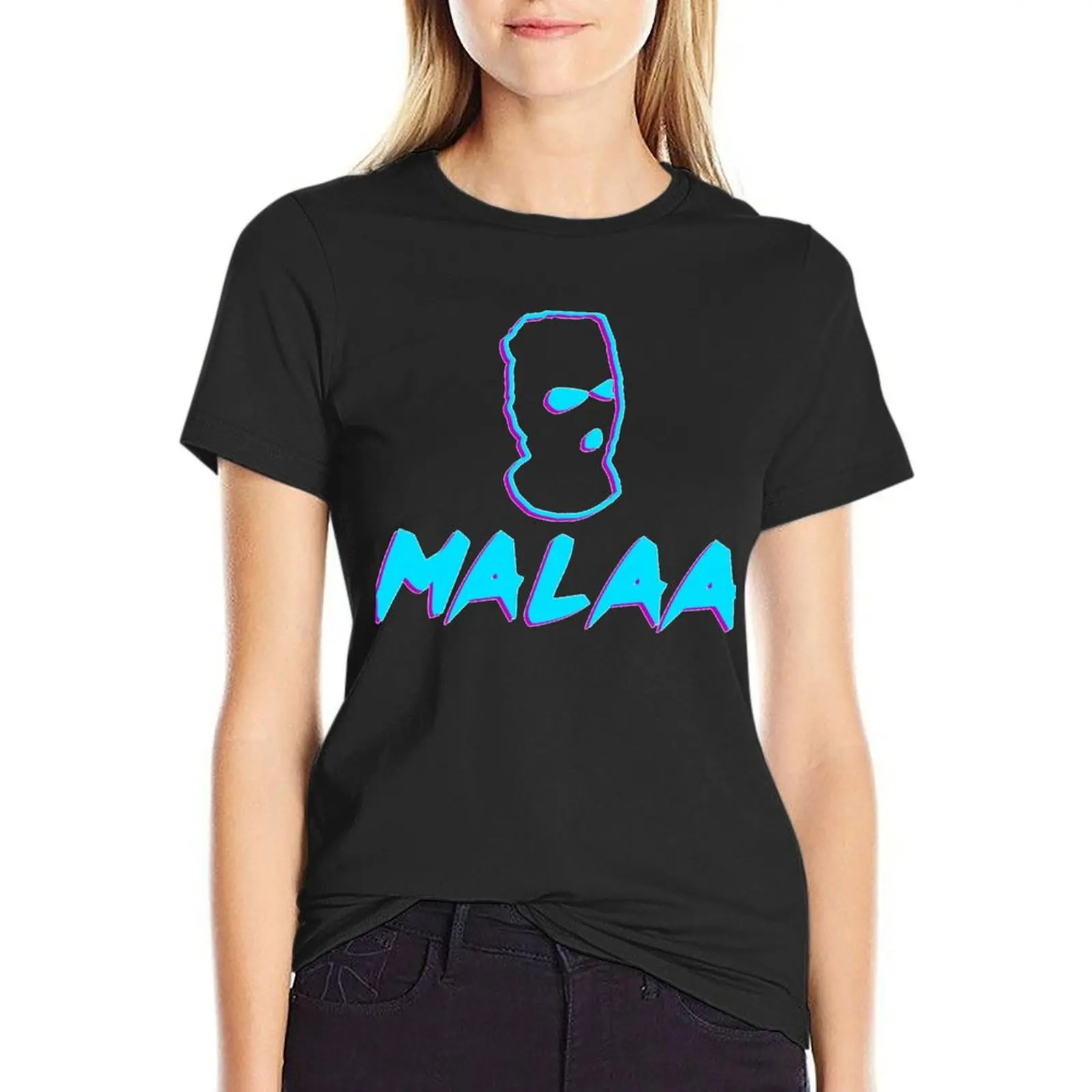 

Malaa DJ COLORFUL T-shirt hippie clothes animal print shirt for girls cute tops Women clothes