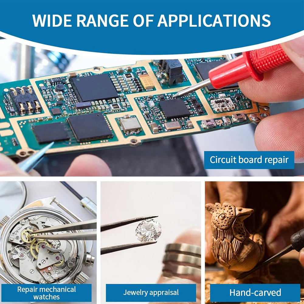 PCB Holder Soldering Station Soldering Third Hand Tool Helping Hands Soldering, with 5X Magnifying Glass with Light for Solder Repair