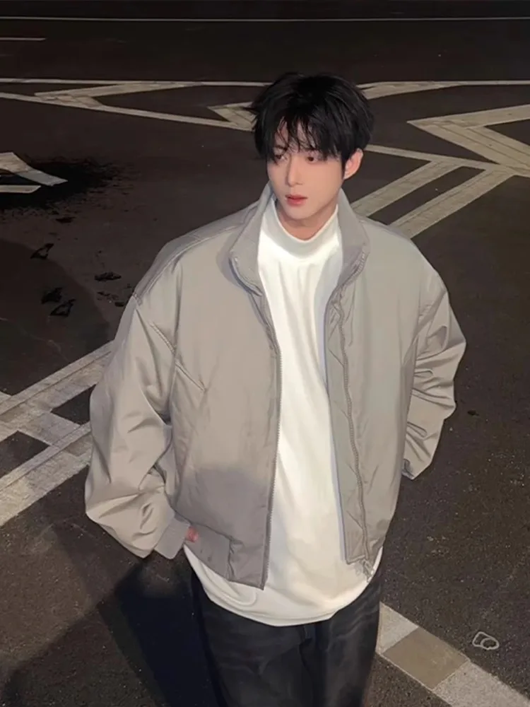 

American Sle Pilot Jaet Cotton Coat Men's Winter Warm ort Baseball Cotton Filled Jaet Cleanfit Thiened Polyester Fiber