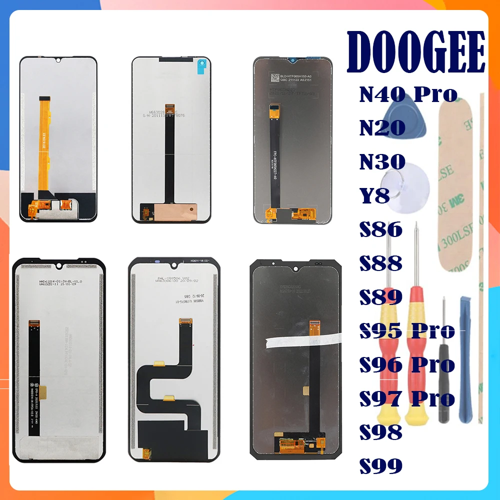 Для Doogee N20 N30 N40 Pro Y8 S86 S88 S89 S95 Pro S96 Pro S97 Pro S98 S99 + ЖК-дисплей + сенсорный экран