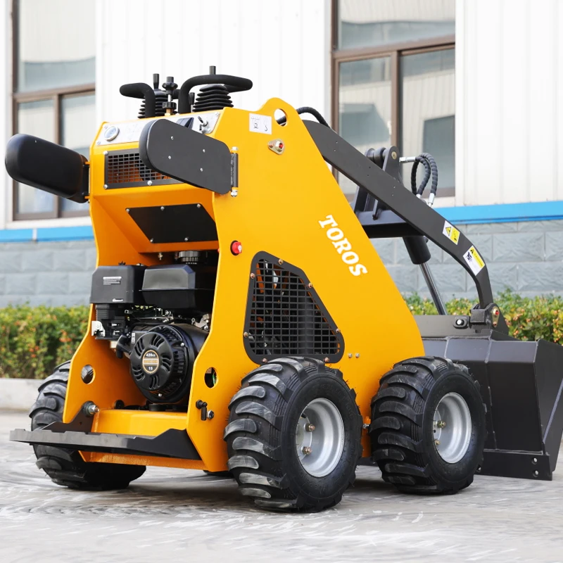 

Customized Factory Directly Sale Skid Steer Loader With Bucket Mixer Attachment Cheap Price CE EPA Engine Mini Loaders