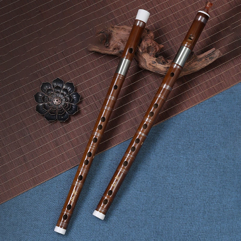 C/D/E/F/G Tone Flute 6 Hole Bamboo Horizontal Flute Beginner Adults Playing Detachable Vertical Flutes Performance Recorder