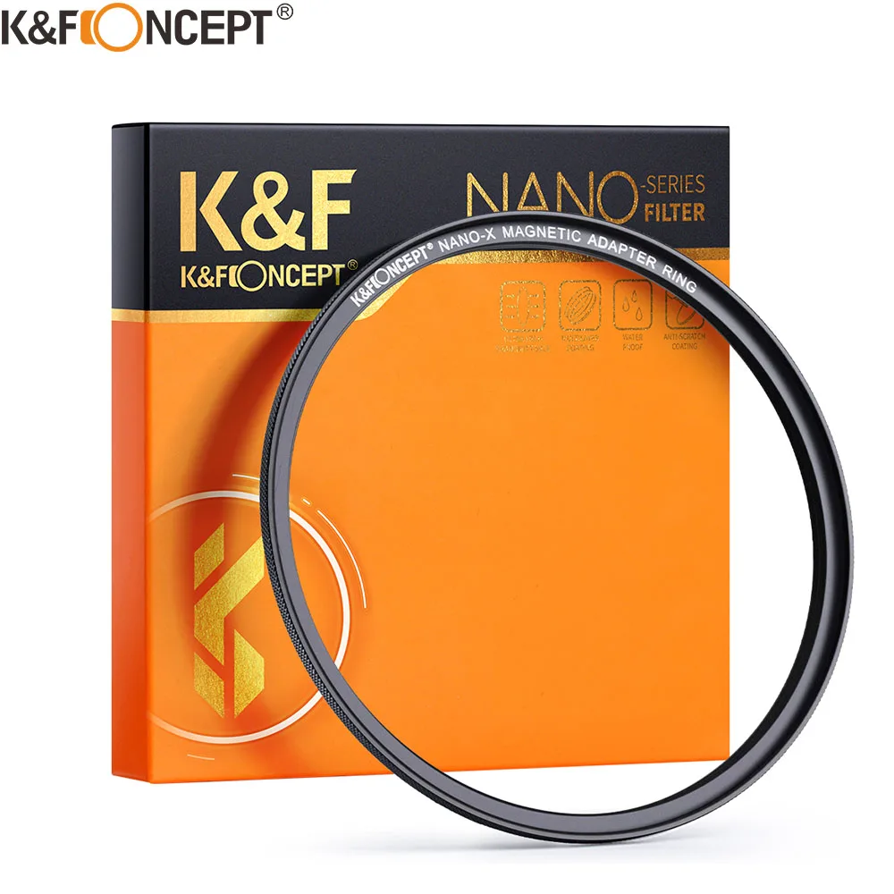 K&F CONCEPT Magnetic Ring Adapters for the ND UV CPL Magnetic Camera Lens Filters 49mm 52mm 55mm 58mm 62mm 67mm 72mm 77mm 82mm