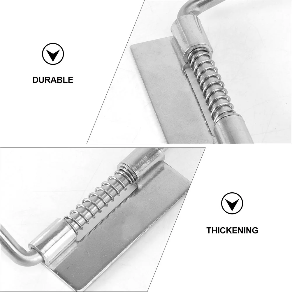 1 Buah Kunci Pintu Jendela Baja Tahan Karat dengan Pegas, Pengunci Keamanan Kuat Anti Karat untuk Gerbang, Kabinet, Kamar Mandi, Pintu Interior, Baut Geser