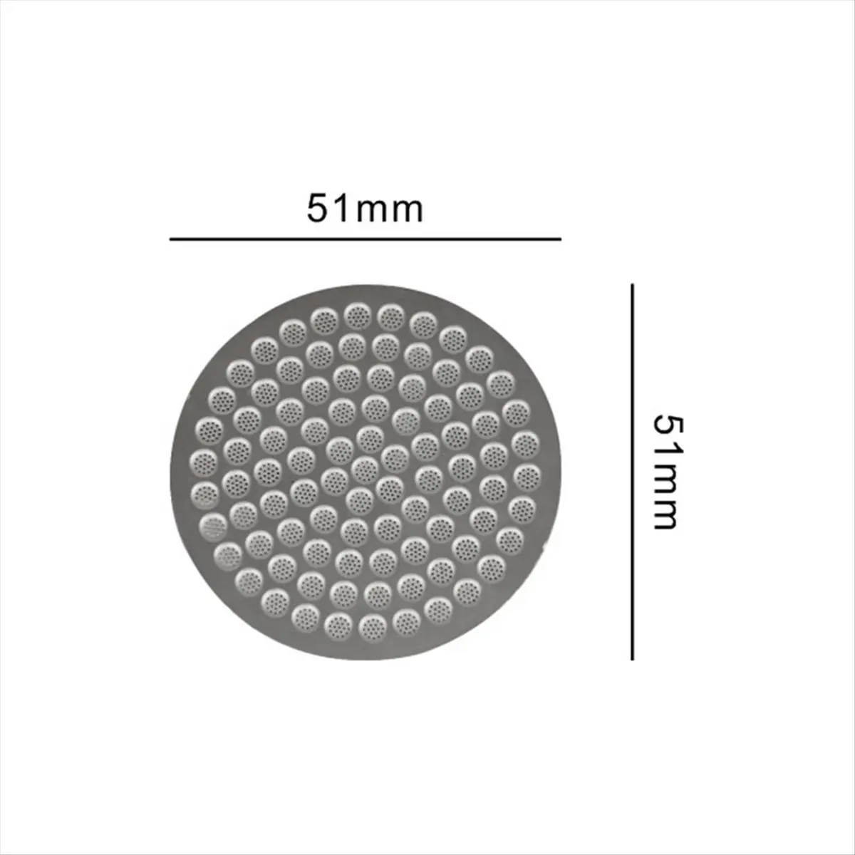 #50O Reusable Coffee Puck Screen Coffee Machine Filter Mesh Filters 51mm,Coffee Puck Screen,(Stainless steel)