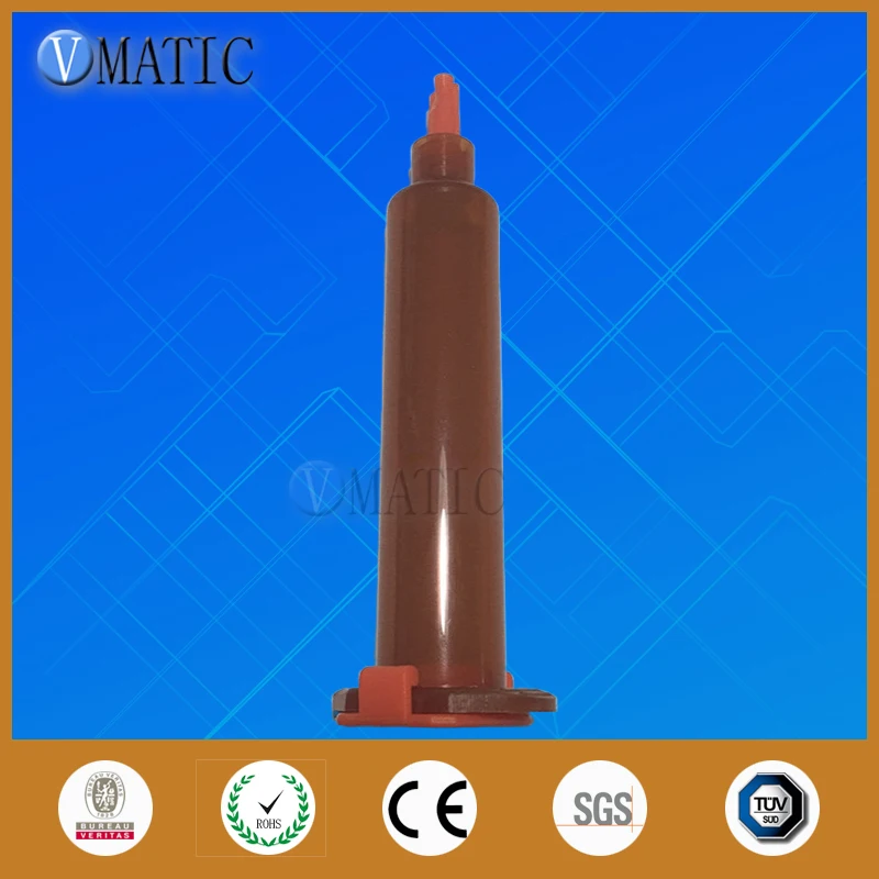 

Бесплатная доставка, дозатор клея, 5 куб.см/мл, янтарные пневматические бочки для шприцев, картридж с УФ-блоком, поршнем, пробкой и торцевой крышкой