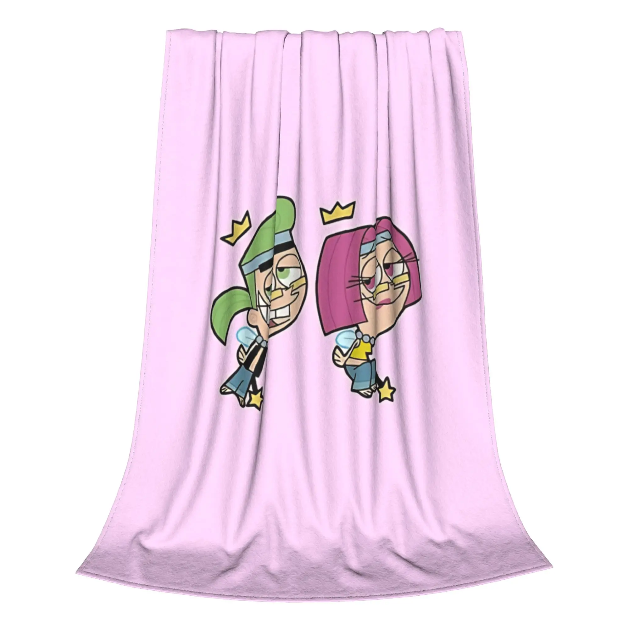 1PC Home Cute Room Decor playful cartoon Blanket Throw Blanket Fairly Odd Treasures Novelty Warm Blanket All Season