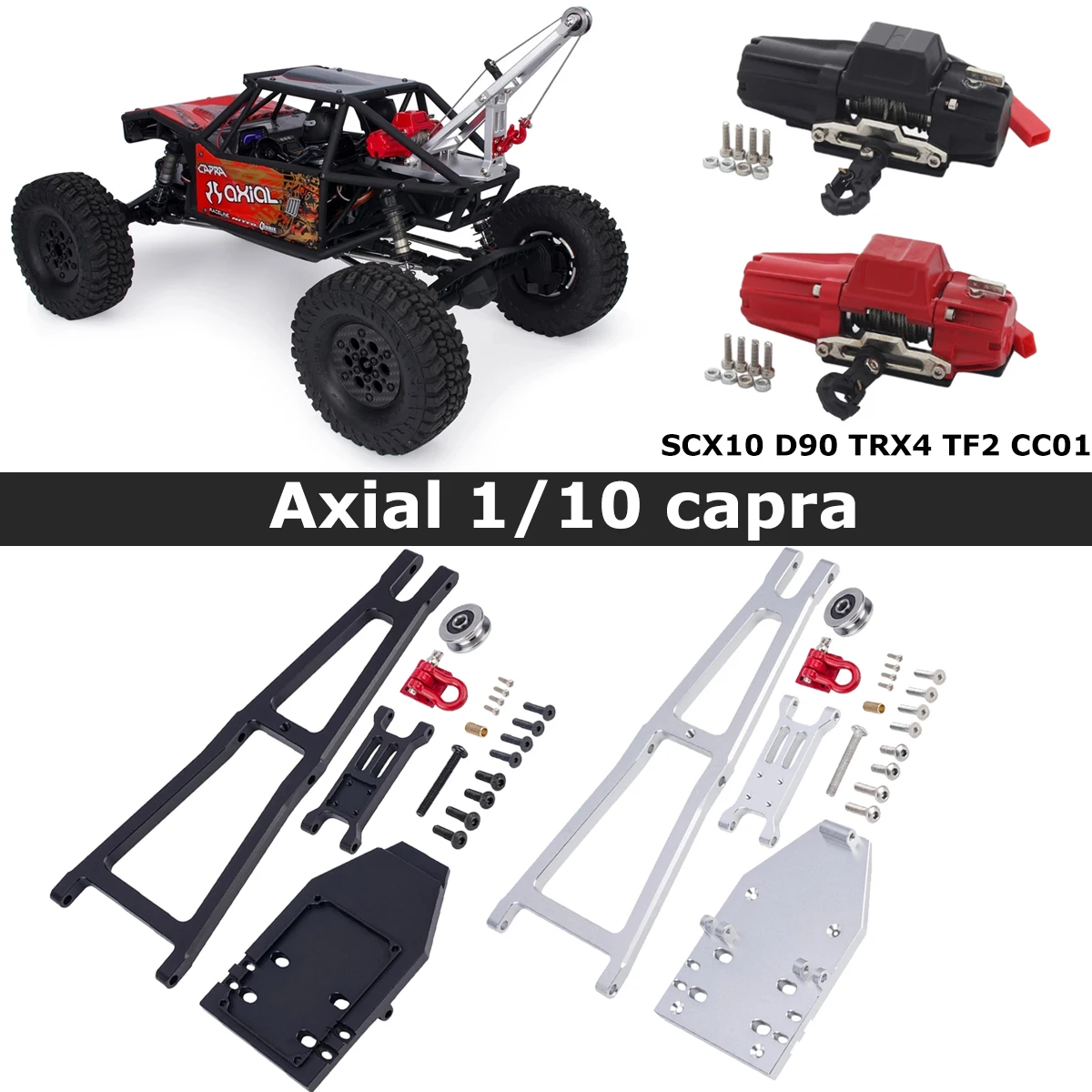 

1/10 Metal Winch Truck/Tow Truck Crane Arm kit for Axial capra 1.9 UTB TRAXXAS Axial SCX10 D90 TRX4 TF2 CC01 Crawler RC part