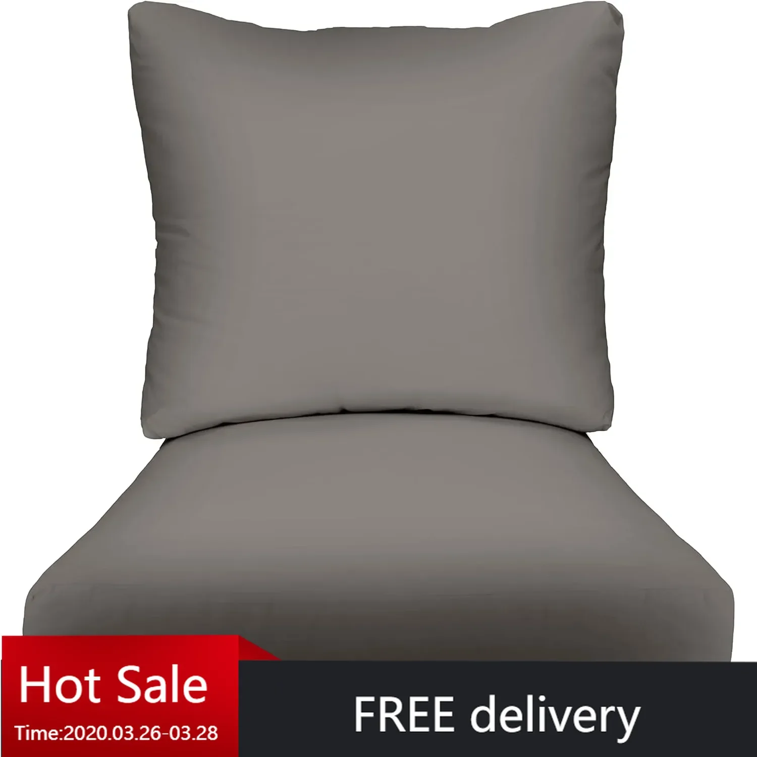 Deep Seating Cushion w/Pillow Back，23