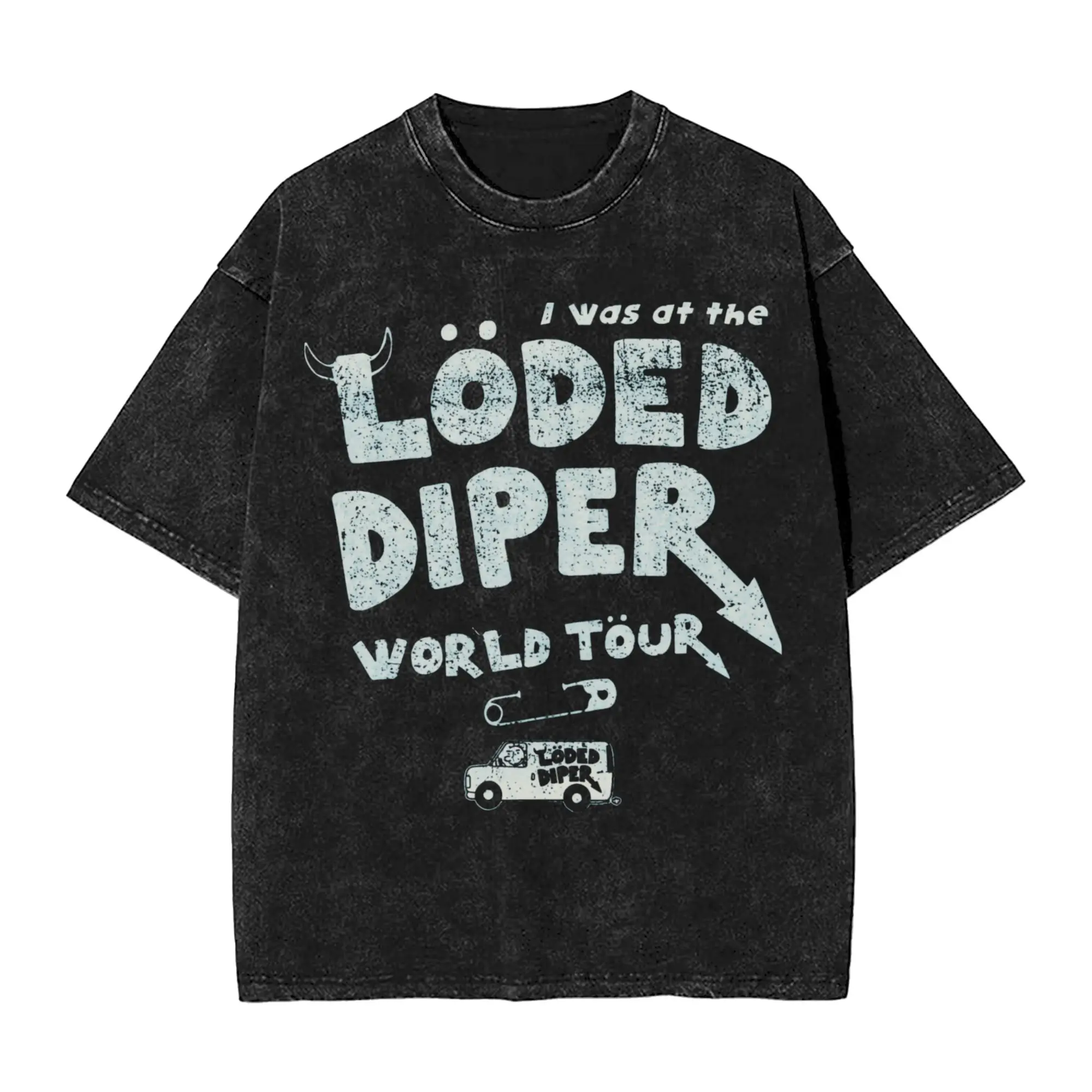 Loded Diper World Tour T-Shirt for Men  Novelty 100% Cotton Tees Crewneck Short Sleeve T Shirt New Arrival Tops