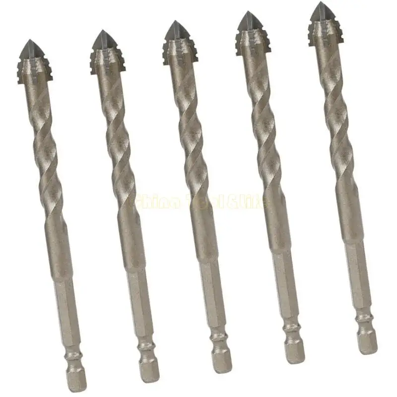 57qf 5pcs Высокоэффективные эксцентричные спиральные биты для разнообразного материала бурения
