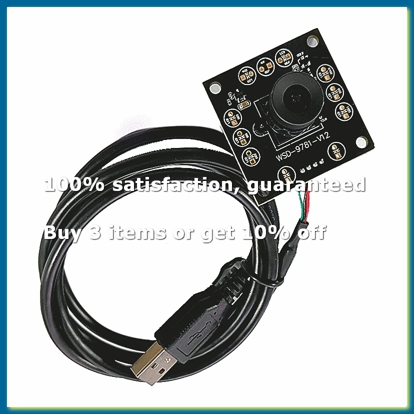 ✿OV9281 Camera Module,Global Shutter 120fps 720p,Monochrome Webcam,1280x720,High Frame Rate Capture,USB Drive Free