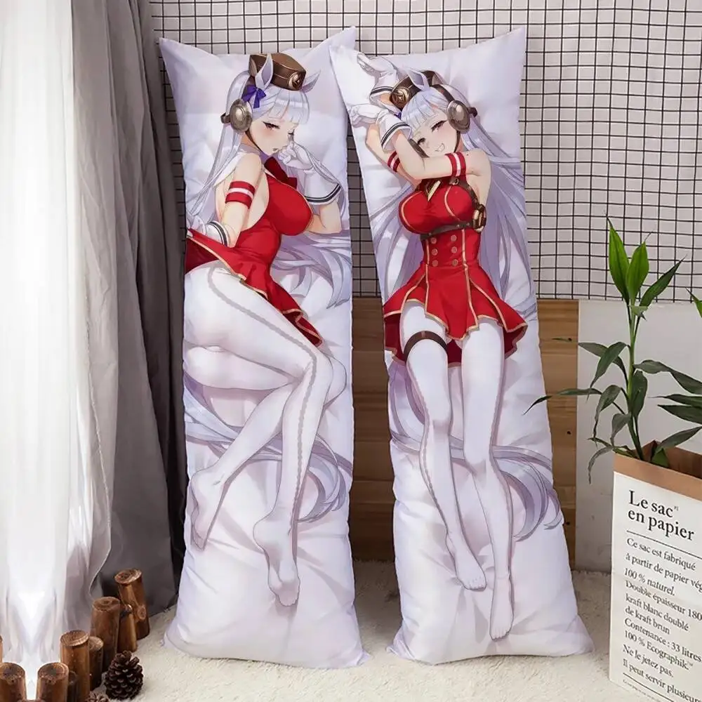 Game Umamusume Pretty Derby Gold Ship Dakimakura Hing Body Pillowcase DIY Throw Cushion Pillow Cover Collection 6 Sizes
