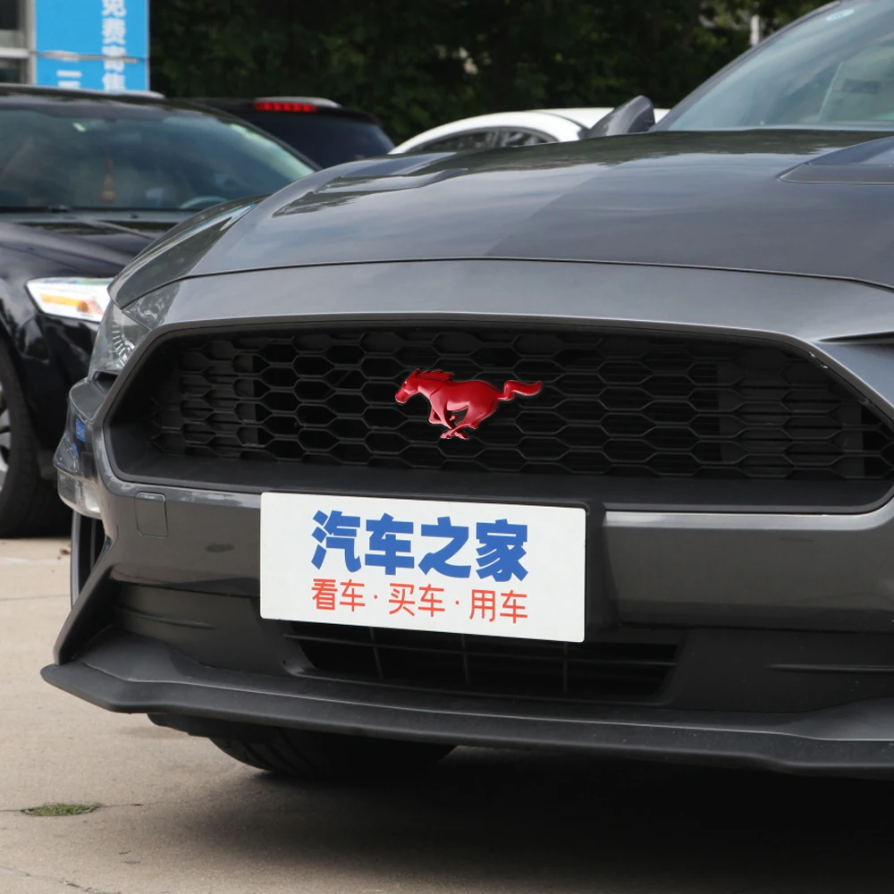 3D Zinklegierung Mustang Laufendes Pferd Emblem Frontgrill-Abzeichen für Ford Focus ST Mk2 Mk3 Mk7 Fiesta Kuga Kofferraum Dekorativer Aufkleber – Detail 11