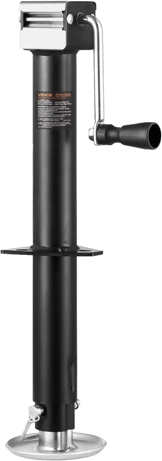 

5000 lbs A-Frame Trailer Jack, 15" Vertical Travel, Adjustable Drop Leg for Horse, Utility, Yacht Trailers