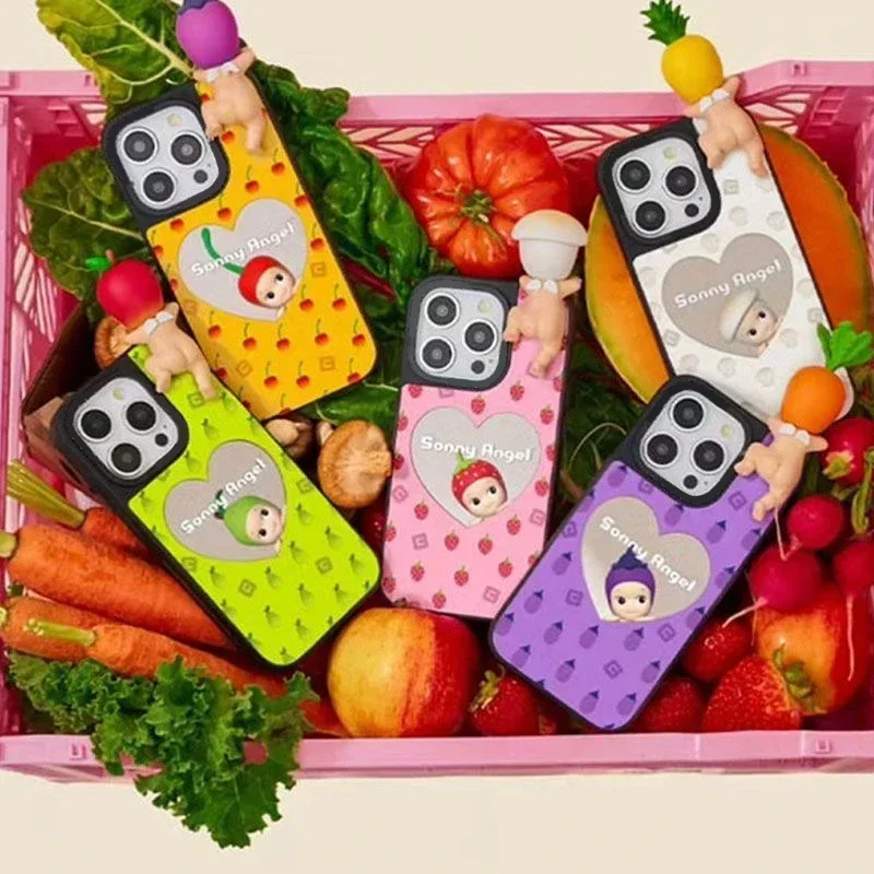 

Fashionable Cute Fruit Baby Mirror Phone Case Cover for IPhone 11 12 13 14 15 16 Pro Max Case for IPhone 16 Pro Max