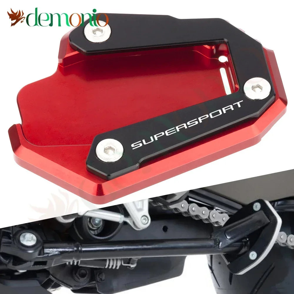 Motorcycle Accessories For Ducati supersport Supersport 950 supersports Foot Side Stand Kickstand Extension Enlarger Plate Pad