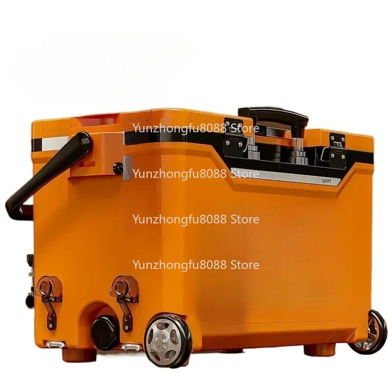 

39L Fishing Ice Box Fishing Tackle Box Outdoor with Wheels Outdoor Fishing