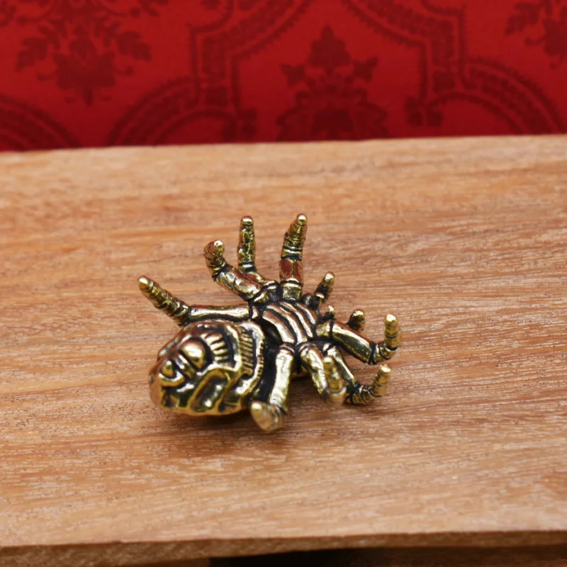Solid Brass Spider Large Tarantula Desktop Ornament Creative Handheld Craft Gift