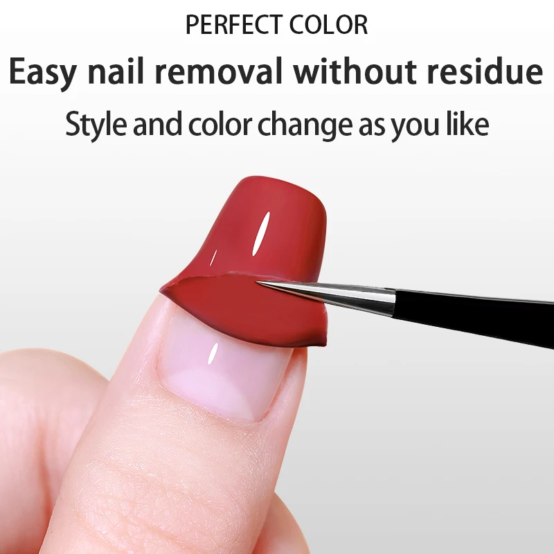 PERFEKTE FARBE 12 ml abziehbarer Gel-Basislack, schnell trocknender, abziehbarer Basislack für Gel-Nagellack, einfache Entfernung für schwache und dünne Nägel