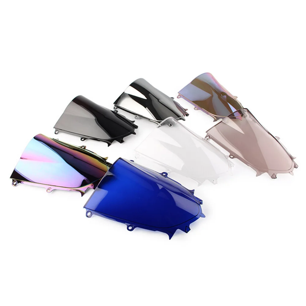 Parabrisas de doble burbuja para motocicleta, Deflector de carenado, accesorios para Yamaha YZF R6 600 R7 700 YZFR6 YZFR7 2017-2022